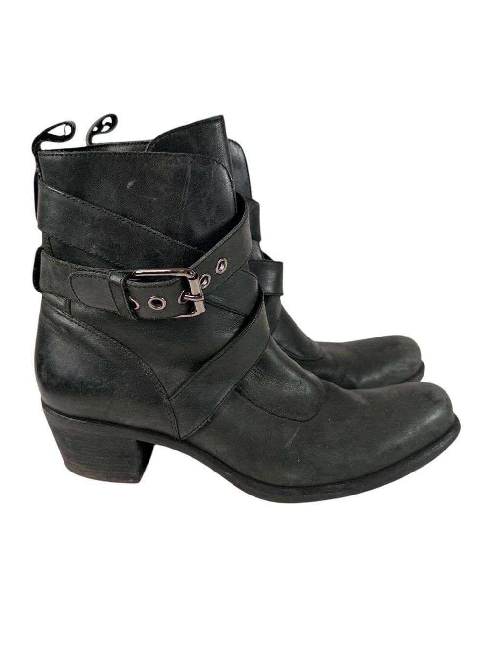 Cole Haan G Series Biker Boots D20533 Women’s 9 Leather Motorcyclecore Biker